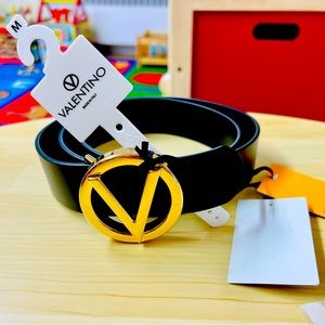 Mario Valentino black/gold belt size M